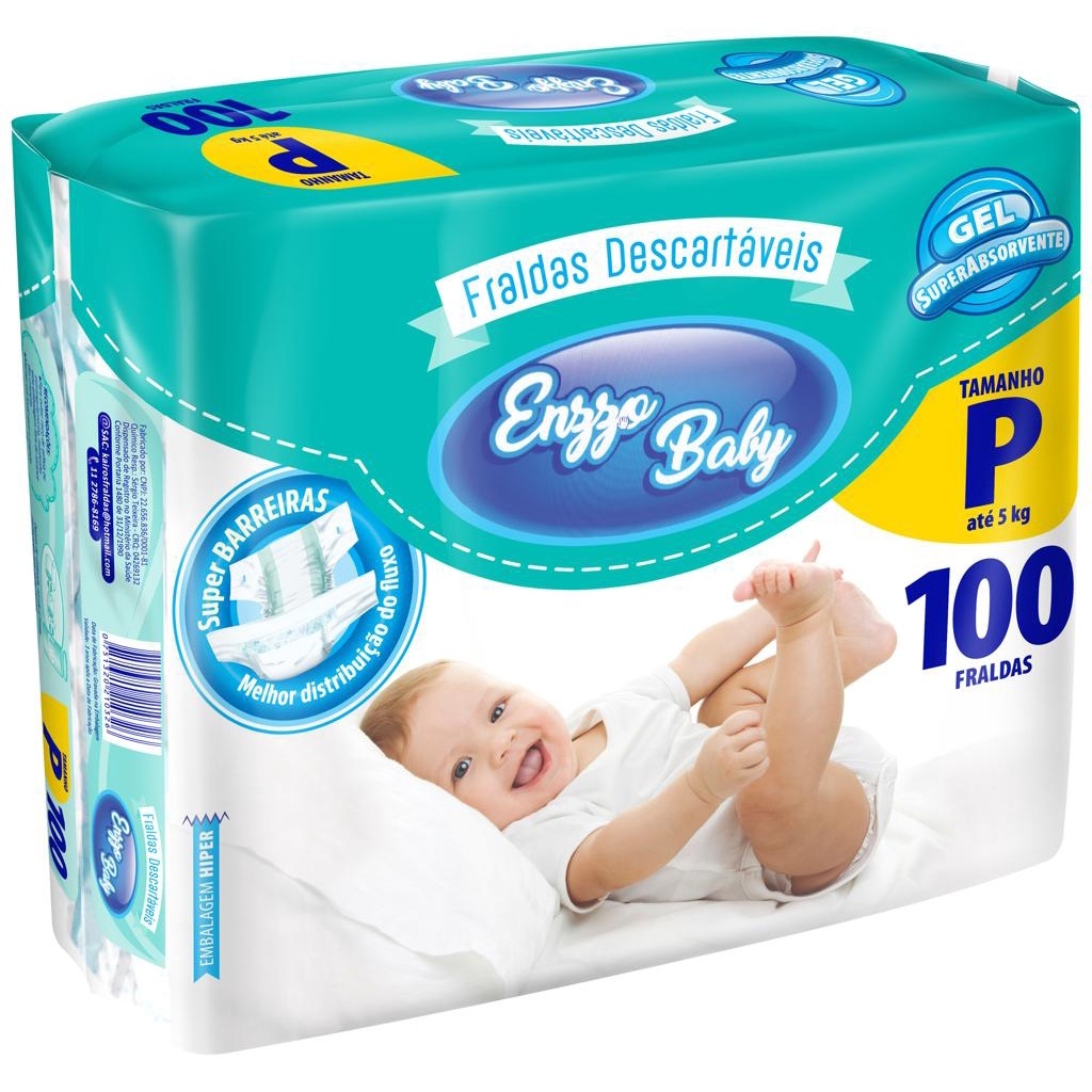 Fralda Descartável Infantil Enzzo Baby