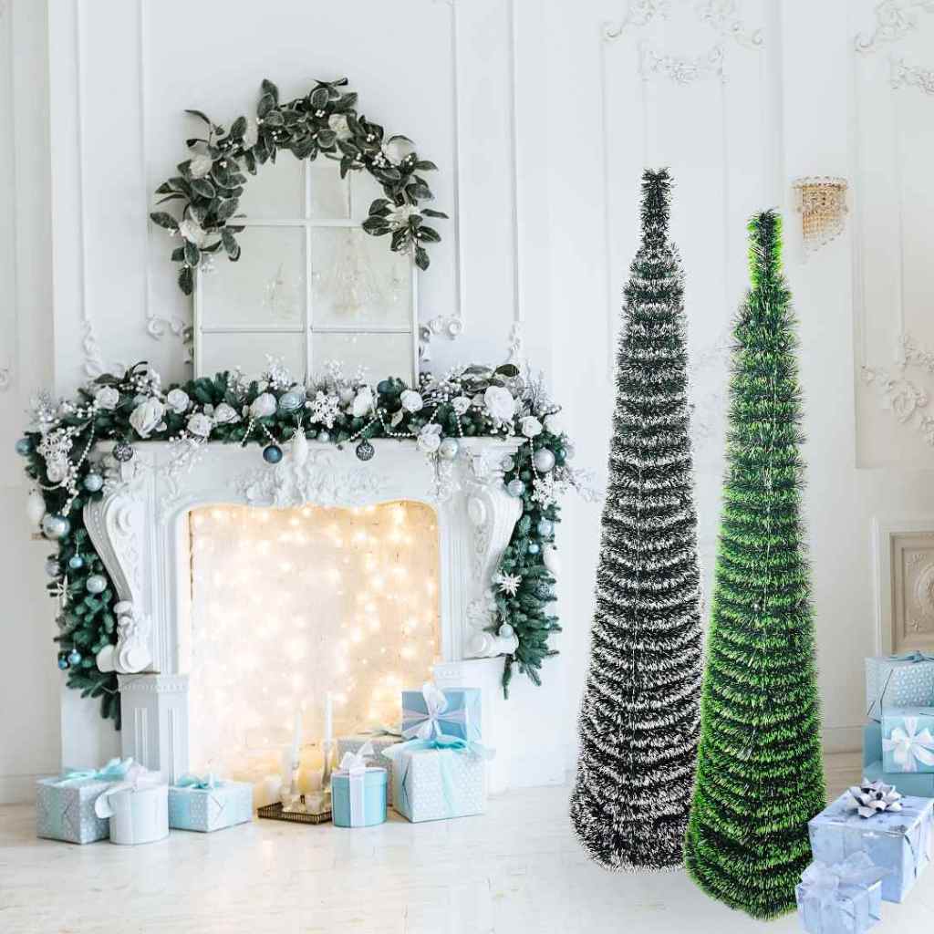 Árvore De Natal Verde Nevada Dobrável Novidade Compacta 150cm MIIMI ...