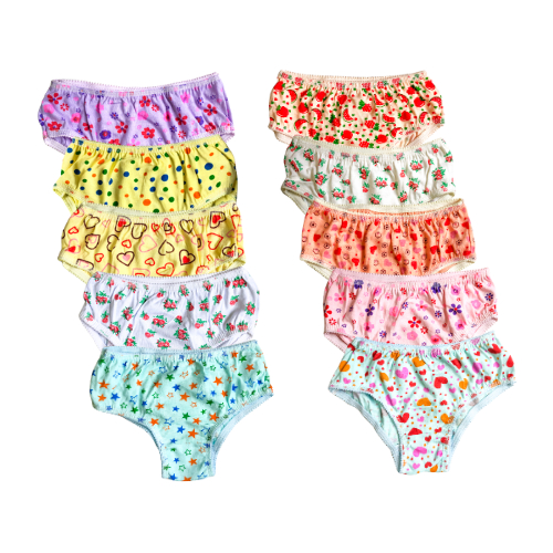 4 Pcs Kid Panties Calcinhas De Algodão Macio E Respirável Baby