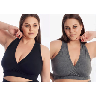 Kit 2 Tops/Sutiãs PLUS SIZE Academia Modelo Nadador Top Fitness