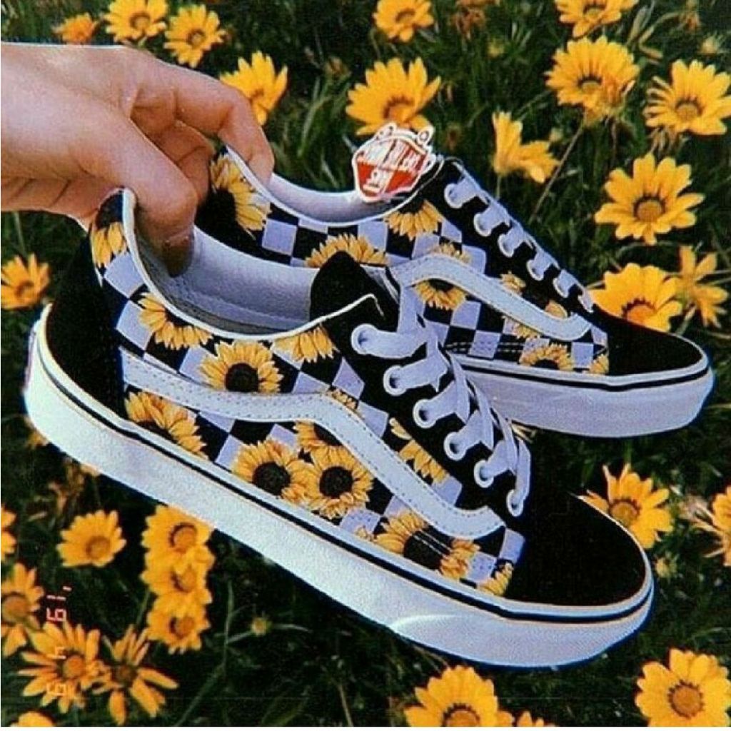 Vans best sale xadrez amarelo