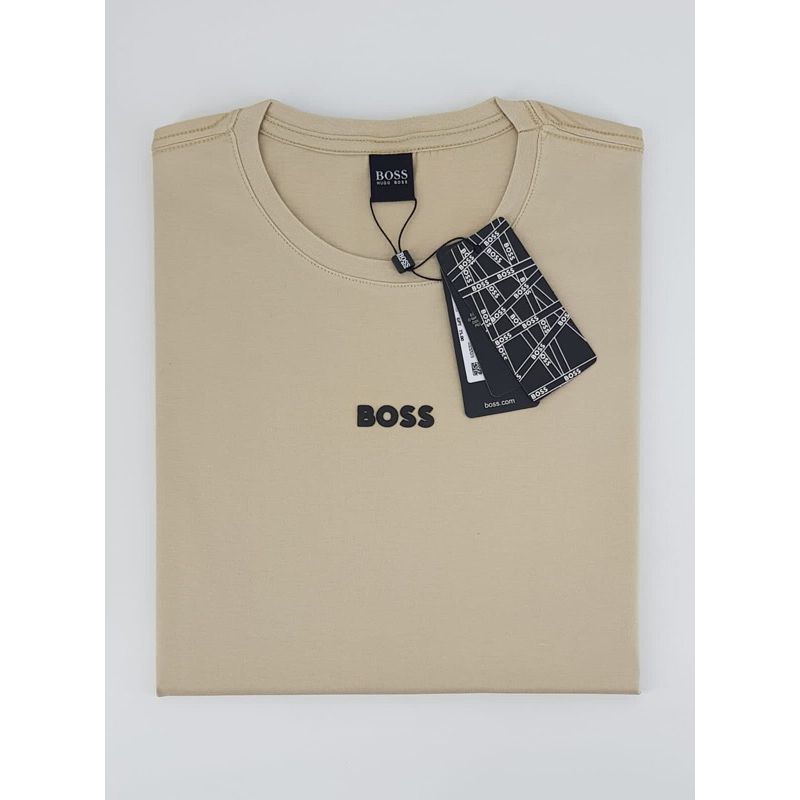 CAMISETA PERUANA MASCULINA - H BOSS - COR CAPUCCINO