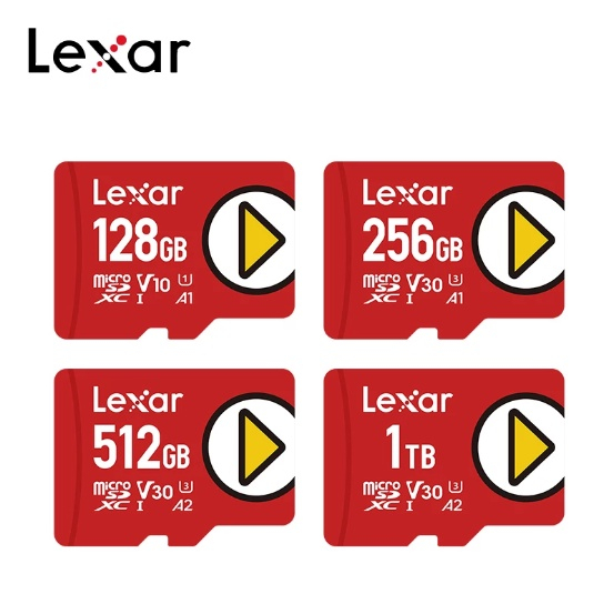 Micro SD Lexar Play 256Gb 512Gb Original para Nintendo Switch Tablet Celular cartão de memória