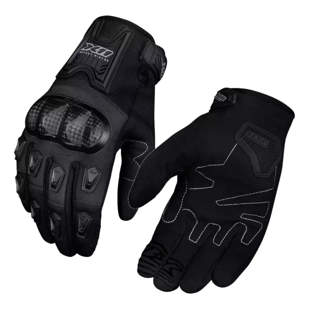 Luva X11 Blackout 2 Motoqueiro Moto Motociclista Proteção