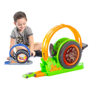 Pista Lançador De Carrinhos Mega Pop Brinquedo Infantil Tipo Hot Wheels - Bs toys