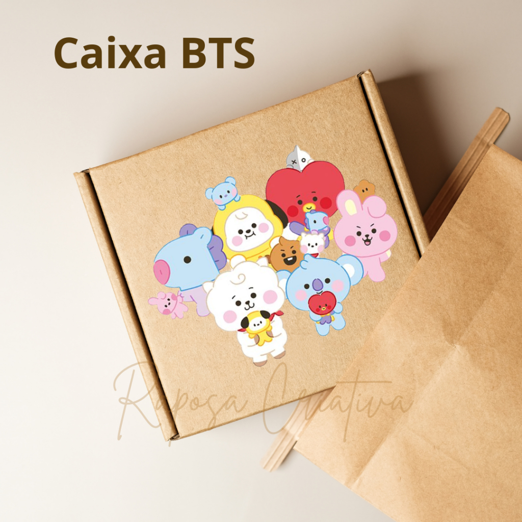 Caixa BTS / BT21 - Army | Shopee Brasil