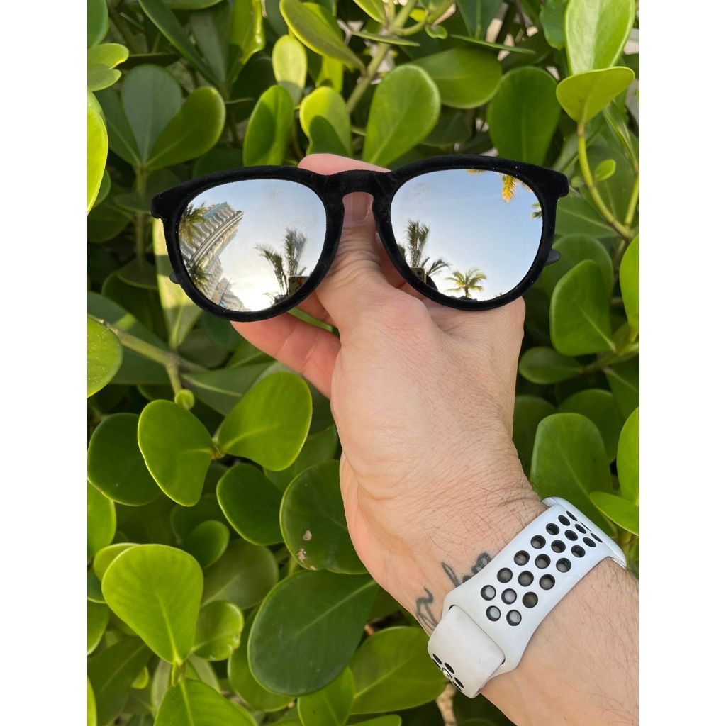 Óculos de Vilão Mandrake Preto Lente Prata – Estilo Gringo