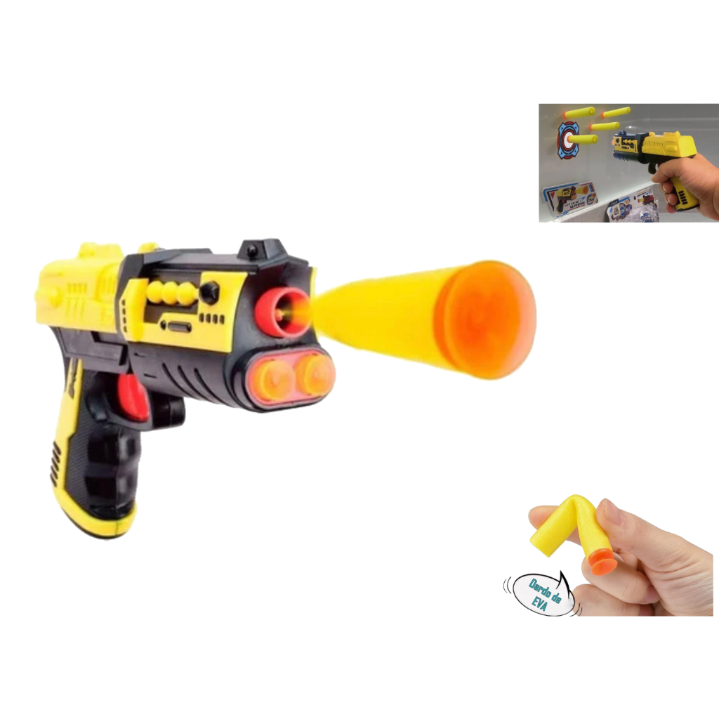 Arma de brinquedo para Nerf Dardos Balas suaves de cabeça do buraco oco