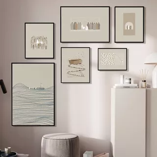 Quadro Modern Bible Verse Wall Art, Jesus Lavando Pés, Andar Sobre Água, Cristão, Decoração Sala de Estar