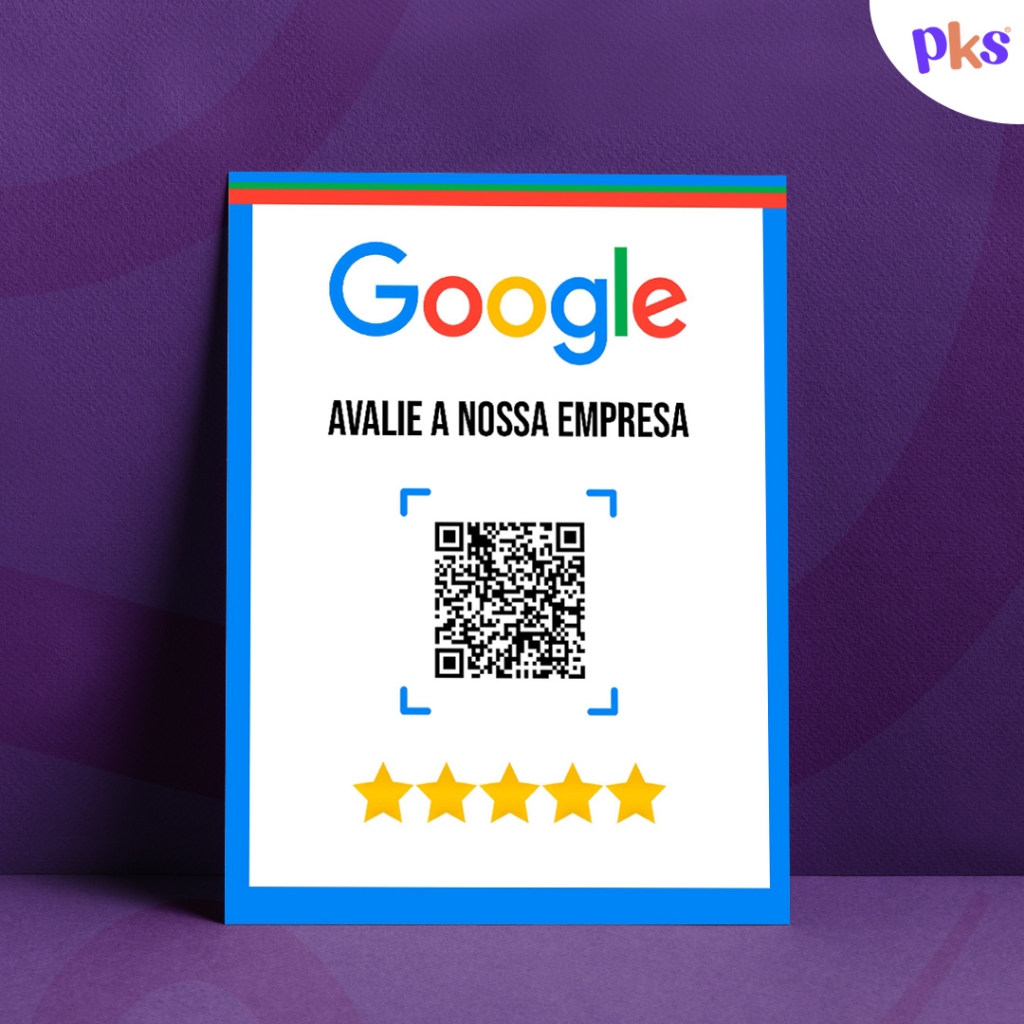 Placa Google Avalição com Qr Code | Shopee Brasil