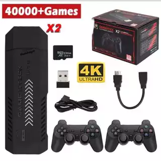 Console Game Stick 4k X2 64GB 37000 MIL Jogos + 2 Controles a Pronta Entrega