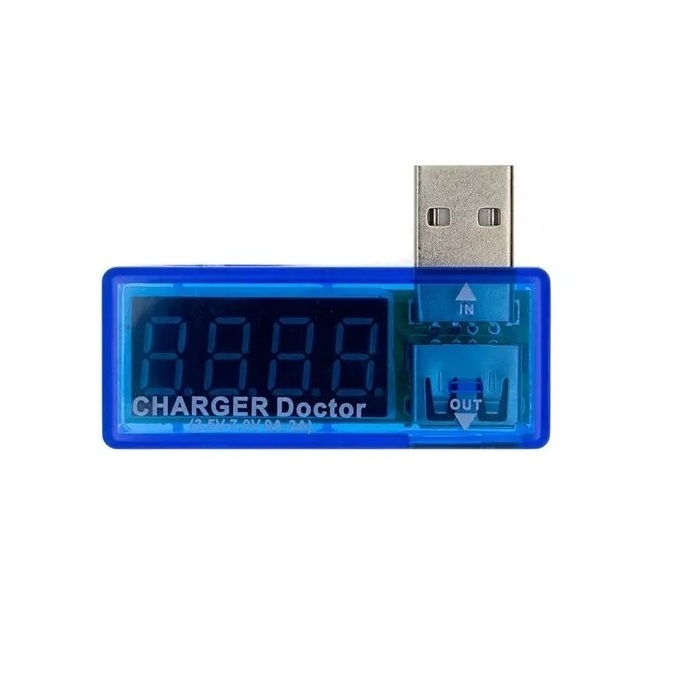 Testador Digital Porta Usb Medidor Voltagem Amperagem Com Nf