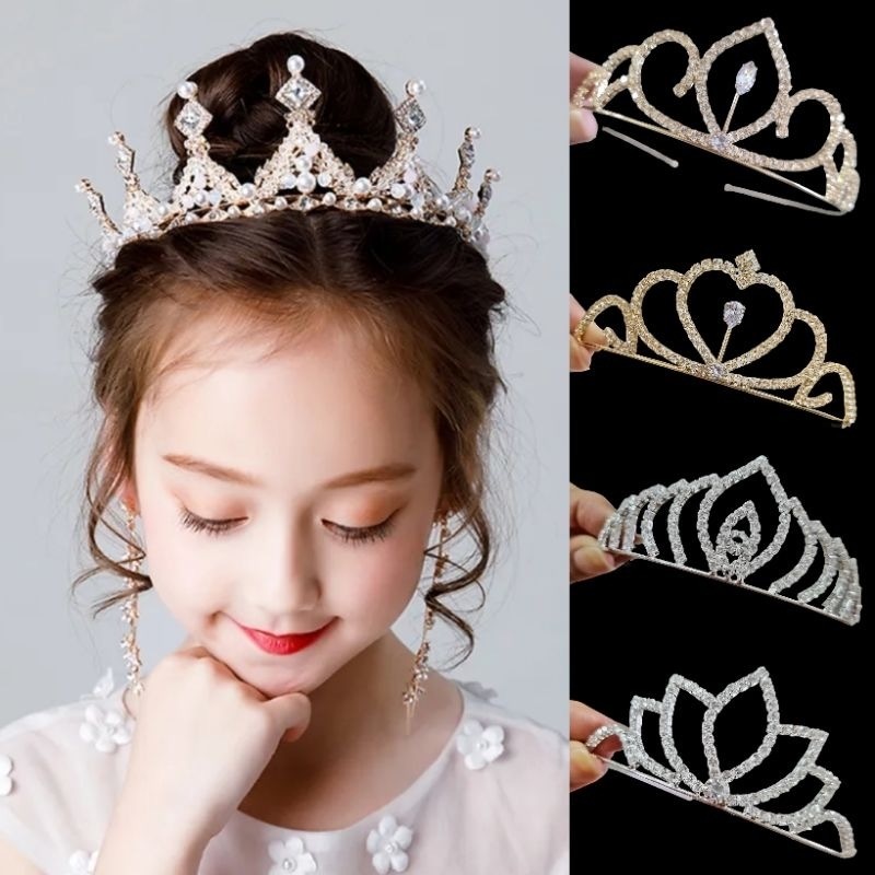 UMA Coroa tiara para Cabelo/Com Strass / Coroa noiva casamento Baile Infantil / adulto