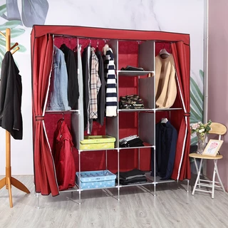 Guarda Roupa Dobrável Organizador De Roupas Portátil Multiuso Armário Organizador Dobrável Guarda Roupa Tenis 4 Portas