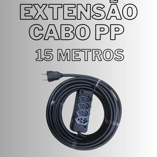 EXTENSÃO CABO PP 2X2,5MM 15 METROS