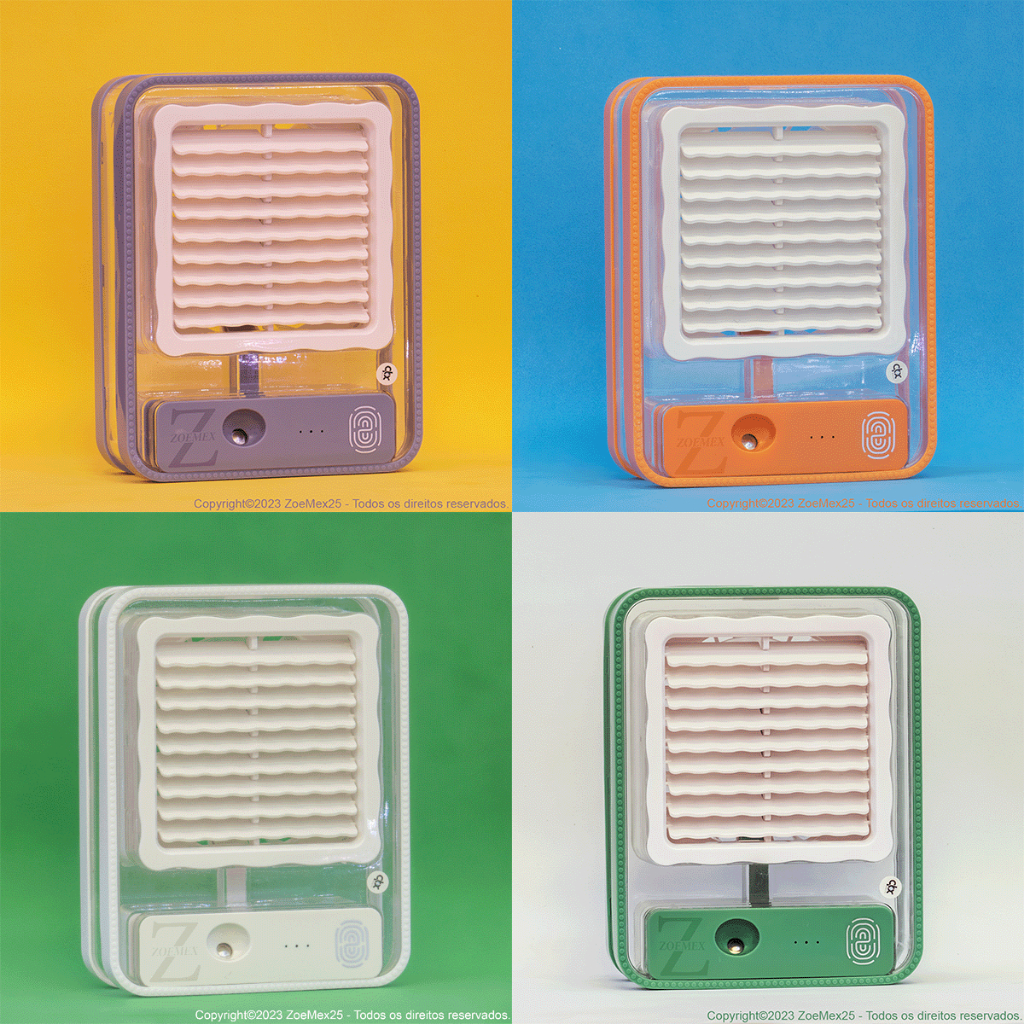 Mini Ventilador Portátil com Umidificador USB