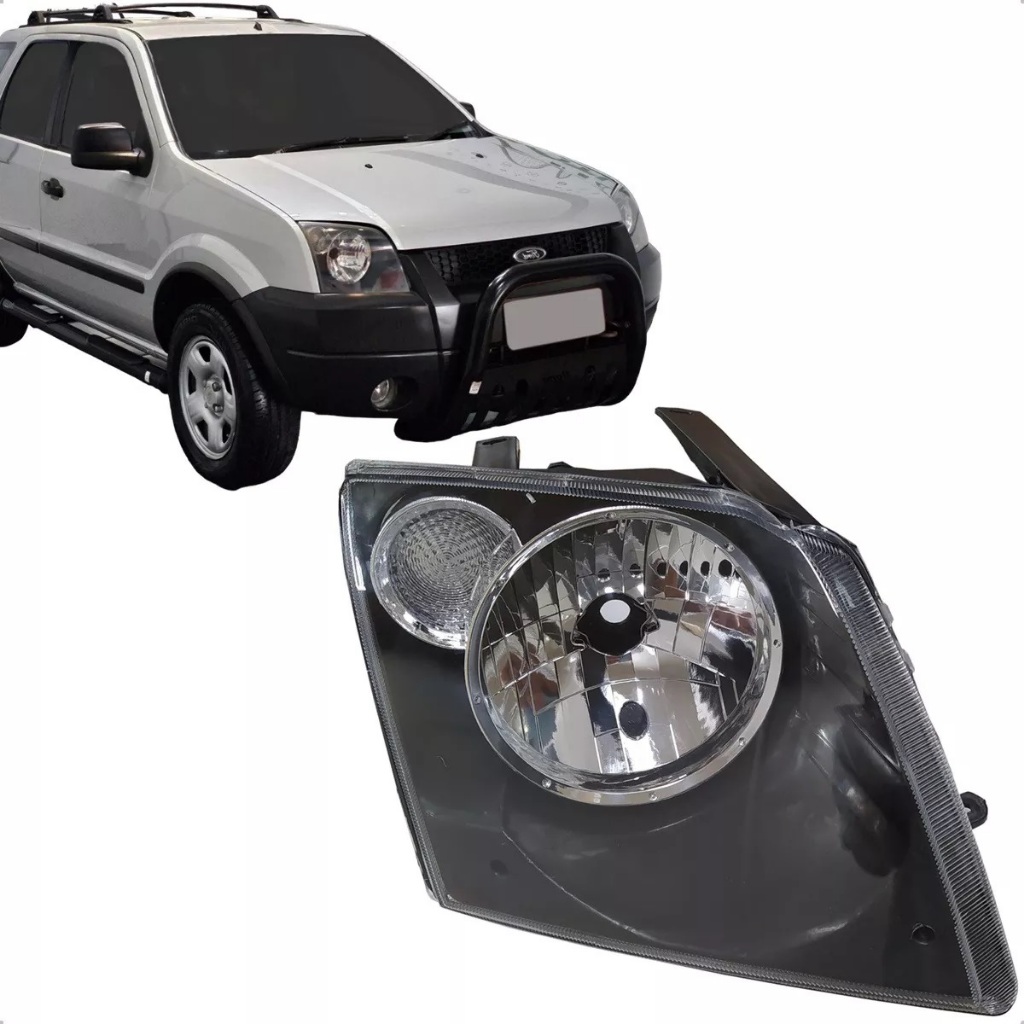 Farol Ford Ecosport 2003 2004 2005 2006 2007 Pisca Cristal | Shopee Brasil