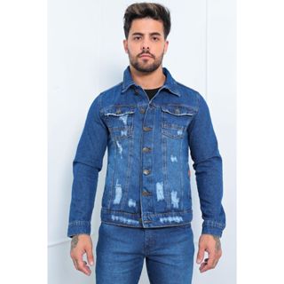 Jaqueta jeans best sale masculina mercado livre