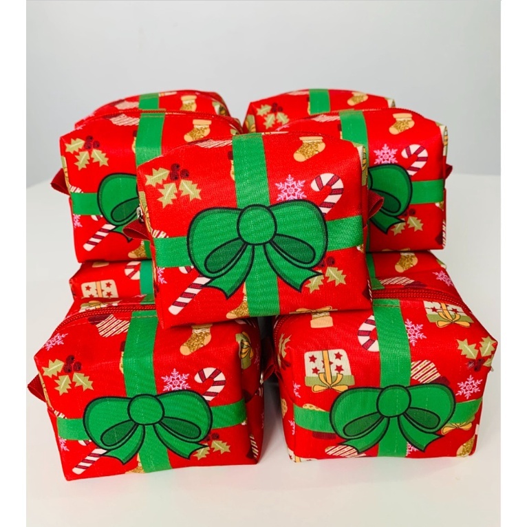 5 Lembrancinha com Logo - Caixinha Porta Bis Personalizada de Natal - Mimo  para clientes - Caixa (Cabe 5 Bis) + Capinhas