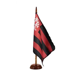 Bandeira De Mesa Flamengo 14x21 Cm Com Pedestal