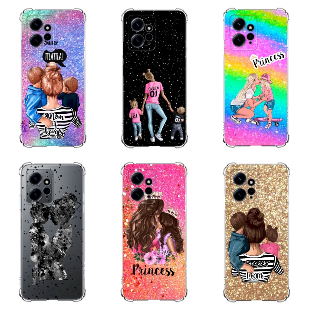XIAOMI Note 12 4G Capa Tpu Desenhos Variados Capinha Case Mãe, Mamãe, Amiga, Filha