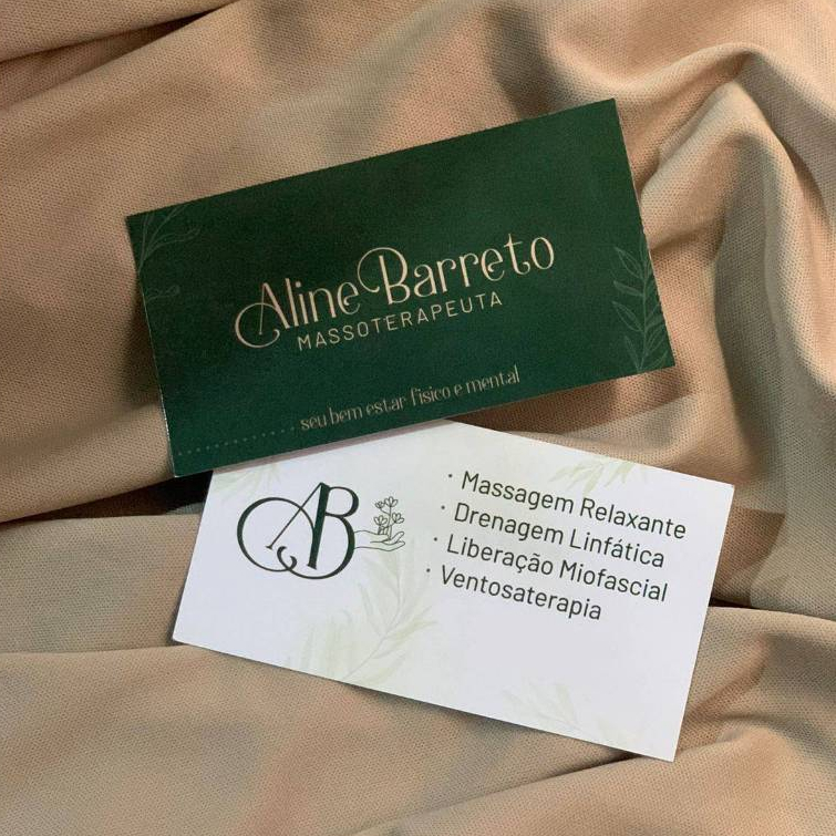 Cartão de Visita MASSOTERAPEUTA Arte Grátis Frente e Verso ...