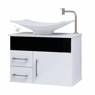Gabinete para banheiro Turin MDF SEM espelheira com cuba