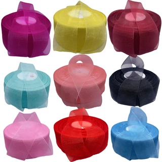 Fita de Organza Voal de Qualidade Premium/ 38mm/Com 10 Metros