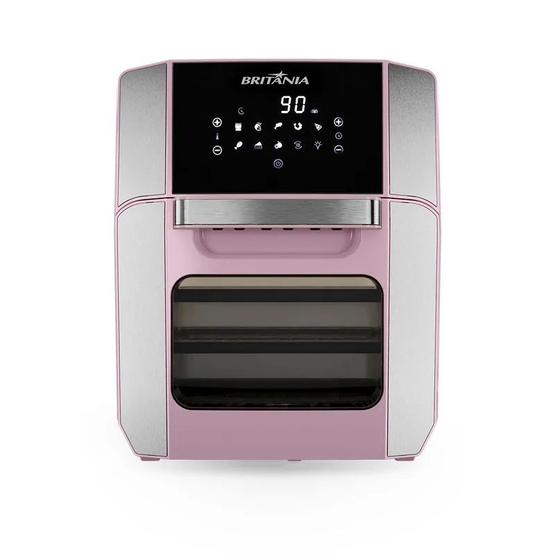 Fritadeira Air Fryer Oven Britânia Rosa 12L 1800W Bfr2150 220V - Escorrega  o Preço