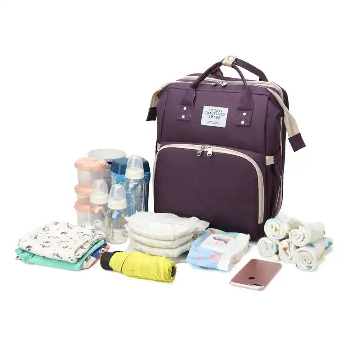 Mochila Maternidade Bolsa Com Berço Extensível Multifunção C/ Alça Bebê Menino Menina Cores