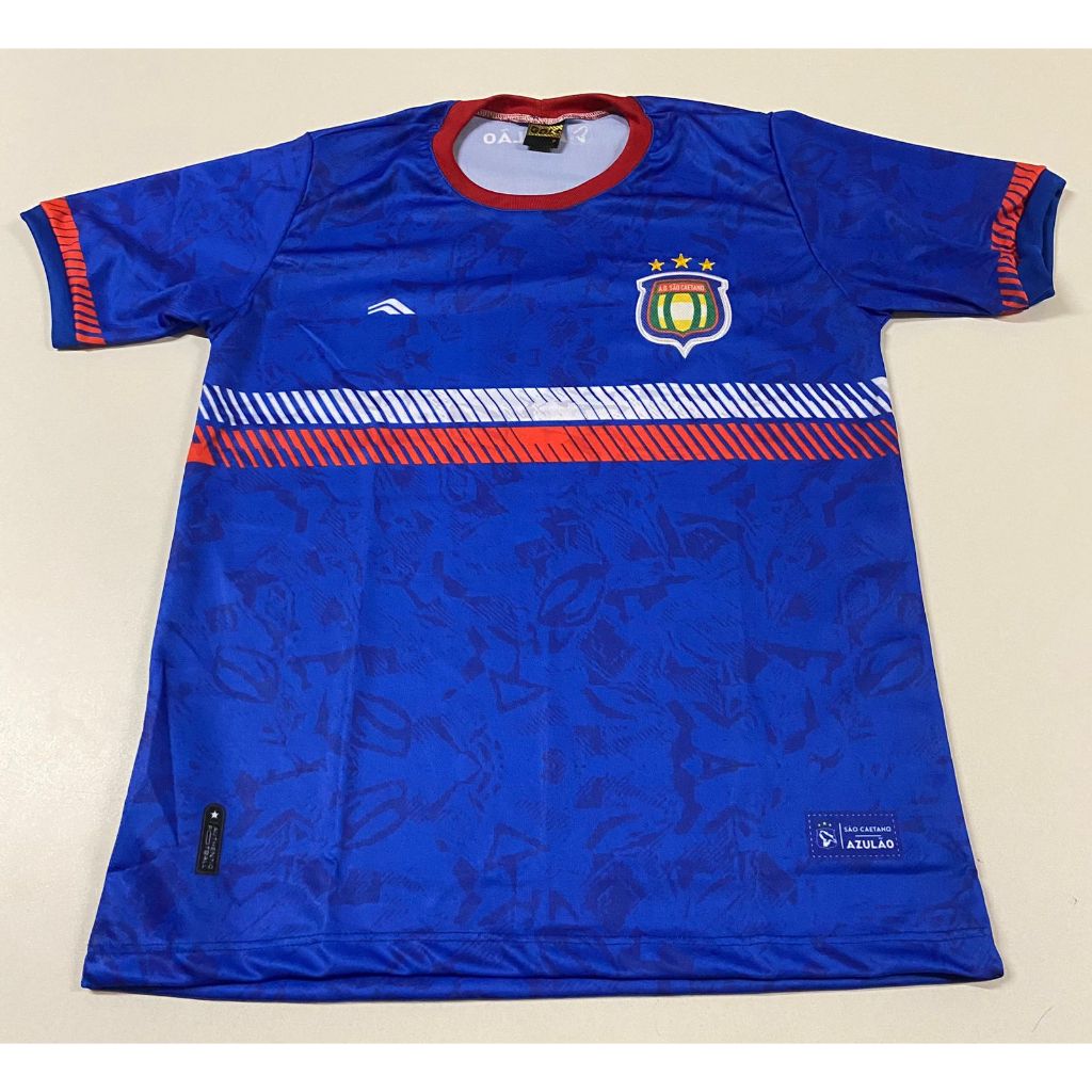 Camisa Futebol São Caetano SP Azul Adulto