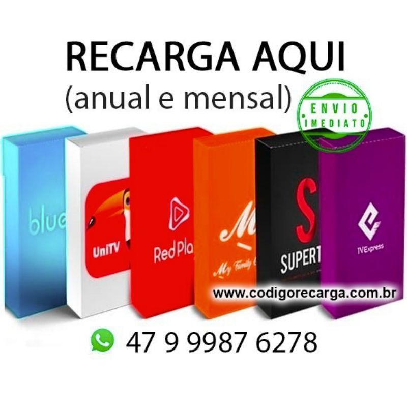 TVExpress Código de Recarga Anual - Recargas 24h