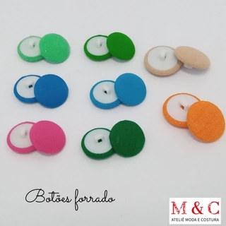 Botões forrado customização artesanato.Cod: BFcx1