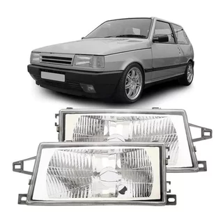 Farol Esportivo Uno Fiorino 91 92 93 94 95 96 97 98 99 2000 01 02 03 04 Lente Lisa