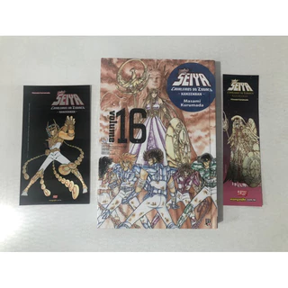 Cavaleiros do Zodíaco Kanzenban 16 + cartão e marcador (mangá novo)