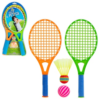 INOOMP Raquete de tênis infantil com bolas de raquete de praia jogo de  tênis infantil para crianças esportes ao ar livre e internos