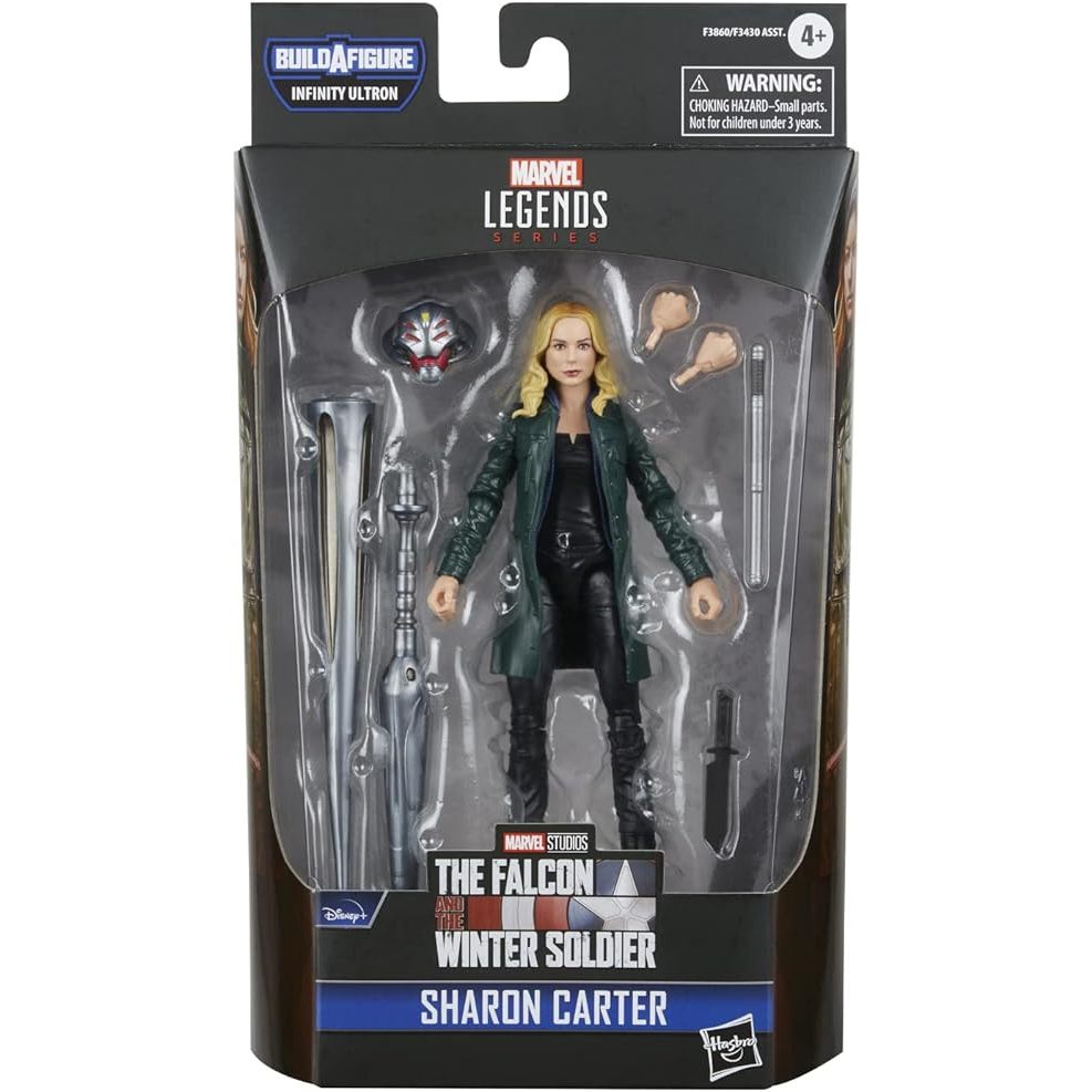 Boneca Marvel Legends Series Disney Plus Mr. Knight, Figura 15 cm - Sharon Carter - F3860 - Hasbro
