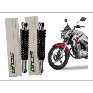 Amortecedor Traseiro Par Honda Titan 150 Fan 150 Start 150 Titan 160 Fan 160 Start 160 2004 2005 2006 2007 2008 2009 2010 2011 2012 SCUD TOP