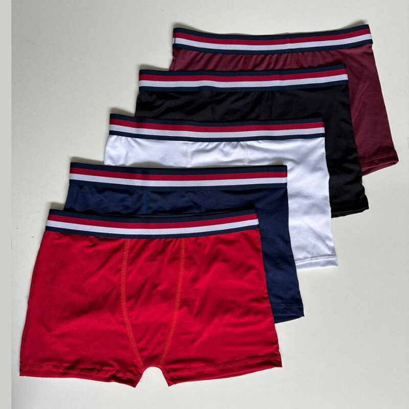 Kit 7 Cueca Boxer Lisa Cotton Algodão Box Underwear Premium Cuecas -  Colorido
