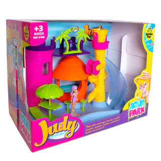 Playset Parque Aquático da Judy com Boneca Brinquedo Infantil Samba Toys