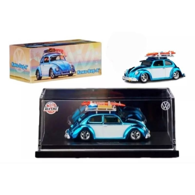 Hot Wheels RLC Gulf VW - Volkswagen Drag Beetle Fusca - Red Line