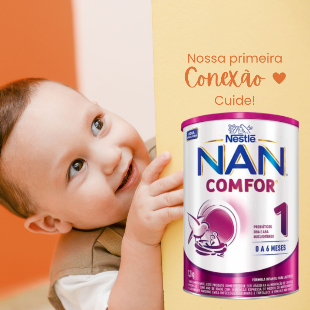 FÓRMULA NAN COMFOR 1 LATA 800g - DE 0 A 6 MESES - NESTLE | Shopee Brasil