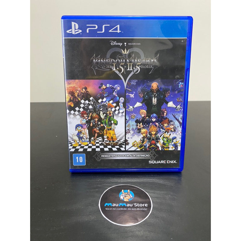 Kingdom Hearts HD 1.5 + 2.5 Remix P.S.4 - Mídia Física Original Usado Jogos de Aventura RPG