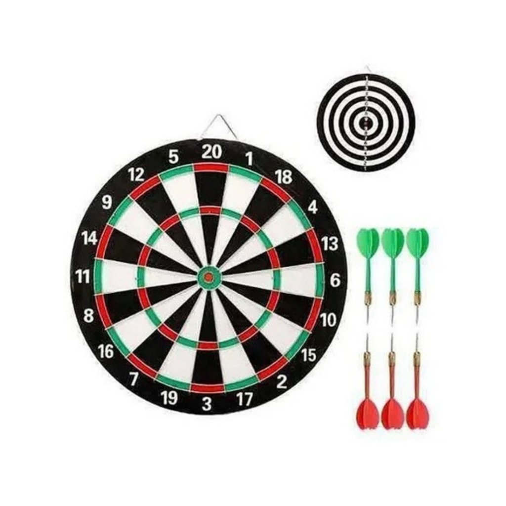 Jogo De Dardos Dupla Face Alvo Duplo Dardos com Ponta de Ferro