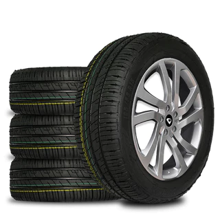 Jogo 4 Pneus Remoldado 195/55 R15 Remold Pneu Aro 15 Linha Premium com Garantia e selo do INMETRO