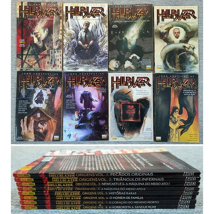 HELLBLAZER ORIGENS #1 a #8 (PANINI - NOVA EDIÇÃO - 2017/2018 - COMPLETO)