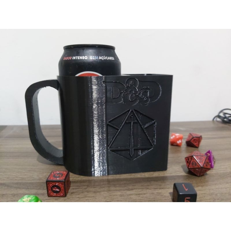 Porta latas Torre de dados rpg