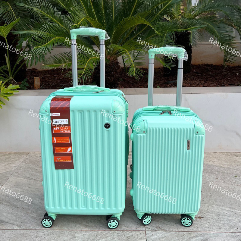 mala de viagem DUPLA ZÍPER EXPASIVEL Kit 2 Malas de BORDO+DESPACHO