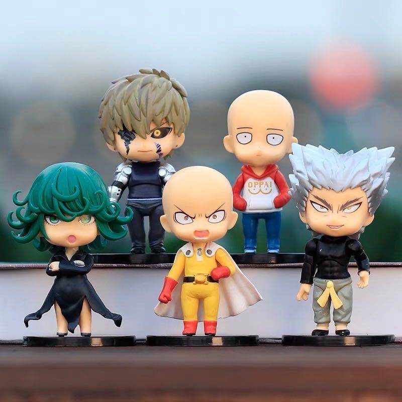 Boneco One Punch Man Figure de Ação Bonecos de Ação Decoração Anime Miniatura Action Figure Saitama/Genos/Tatsumaki/Garou/