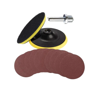 Suporte De Boina Furadeira Lixadeira C/ 30 Discos Lixa 125mm